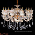 crystal candle chandeliers with gold color &crystals chandelier for living room LT-88645